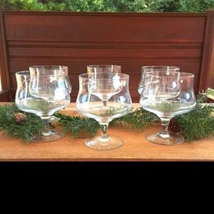 Set of 6 Vintage Dainty Cocktail Glasses